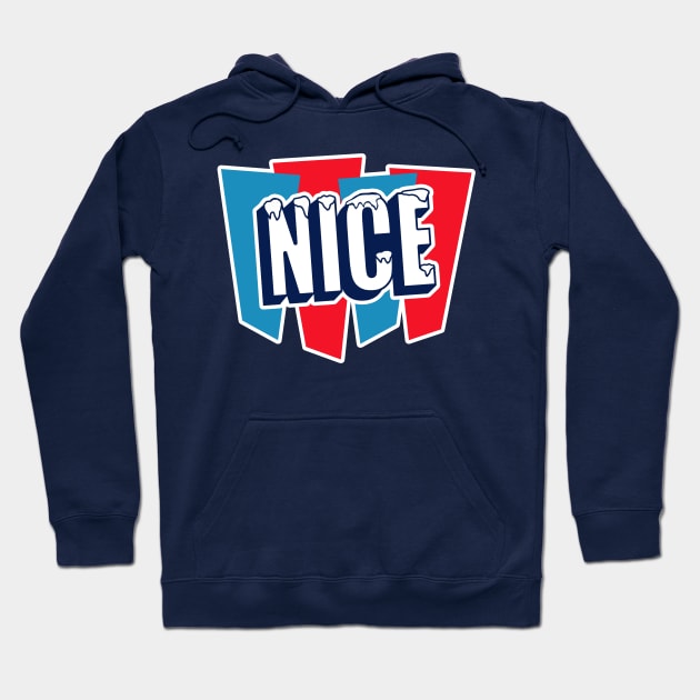 The Nice List - Vintage Retro Icee Logo Hoodie by elevens.design